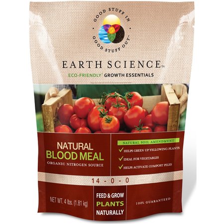 Earth Science Growth Essentials Organic Blood Meal Soil Amendment 4 lb 11892-6